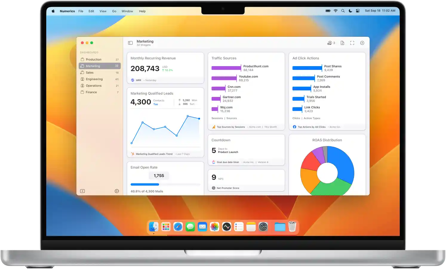 Numerics for MacOS