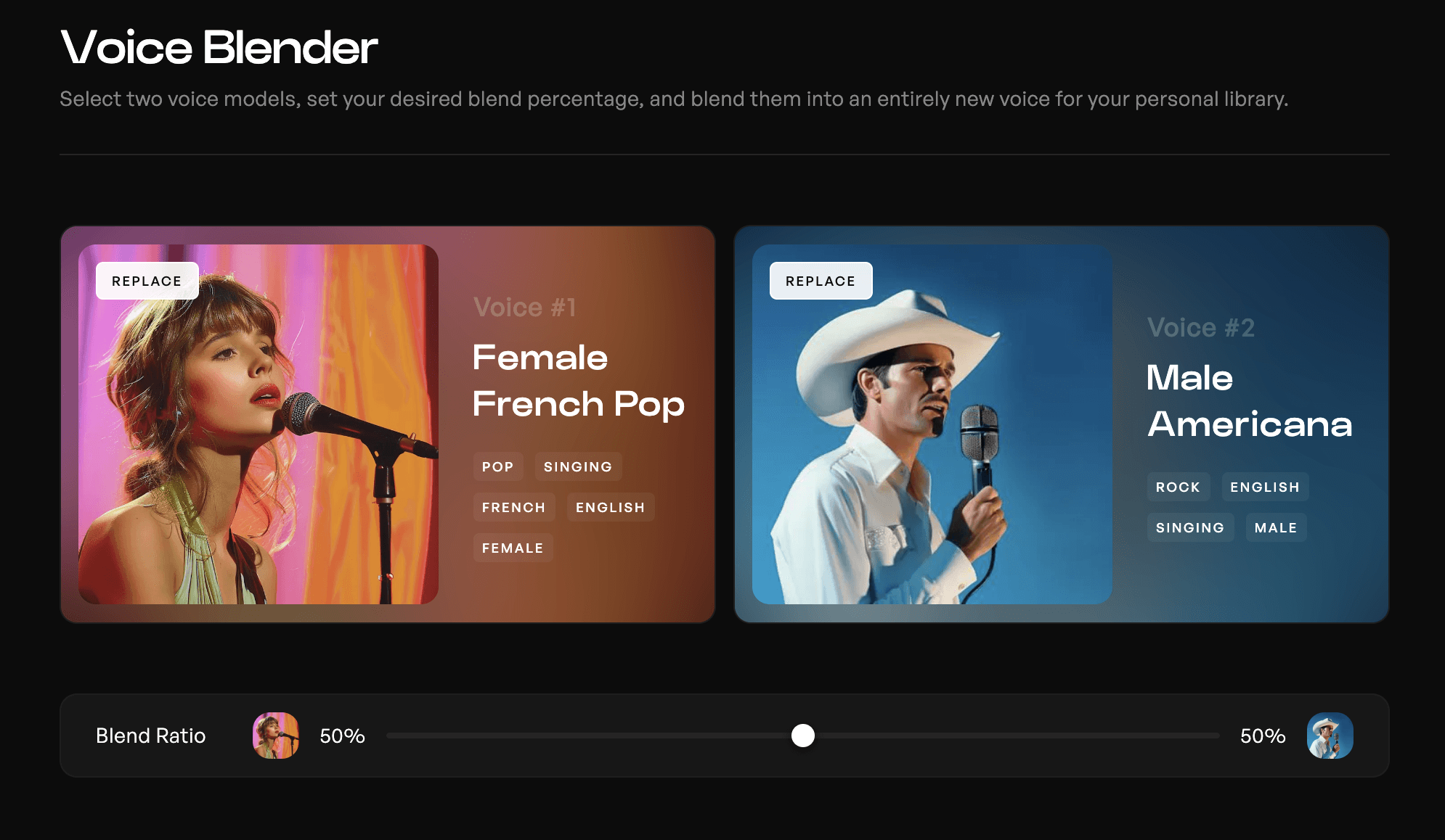 Voice Blender en Kits AI