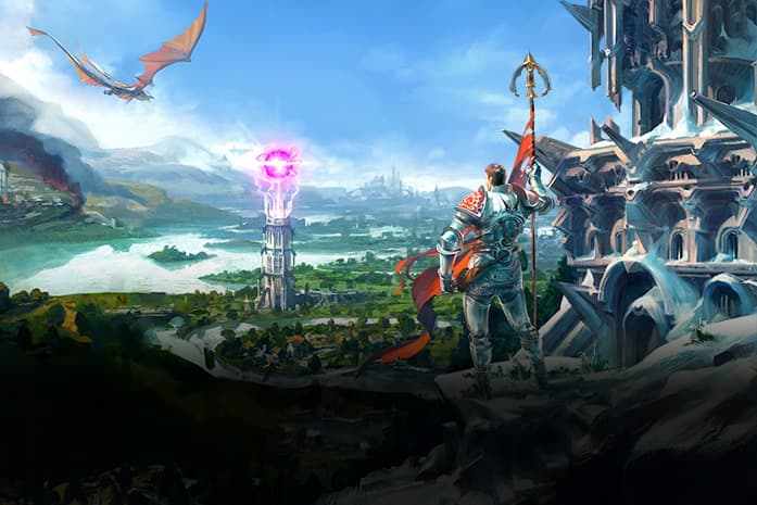 Adventurer looking over Gielinor