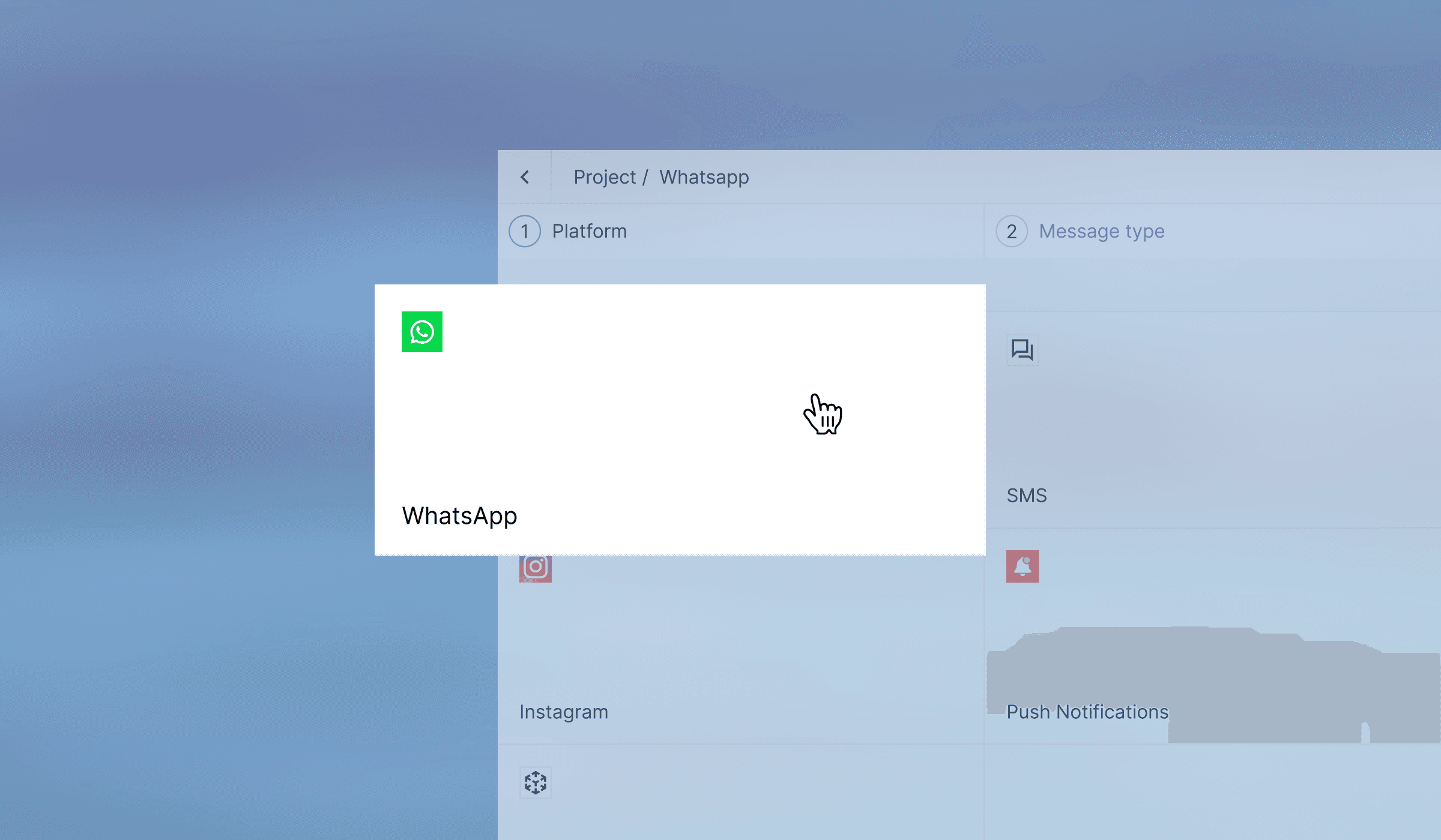 WhatsApp integration.