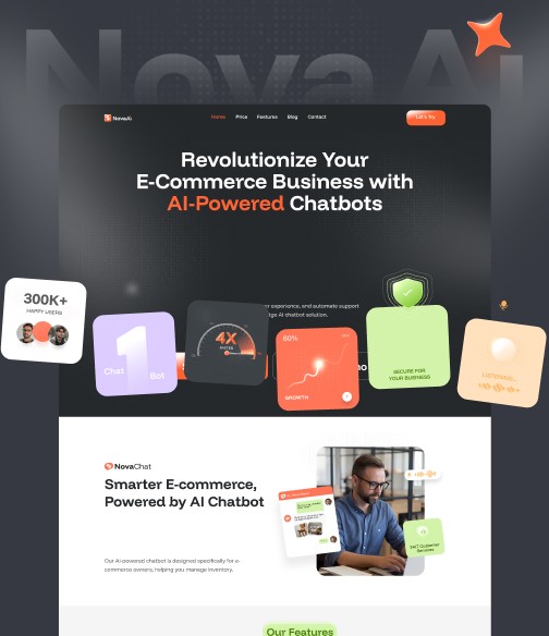 NovaAI — Technology Website Template