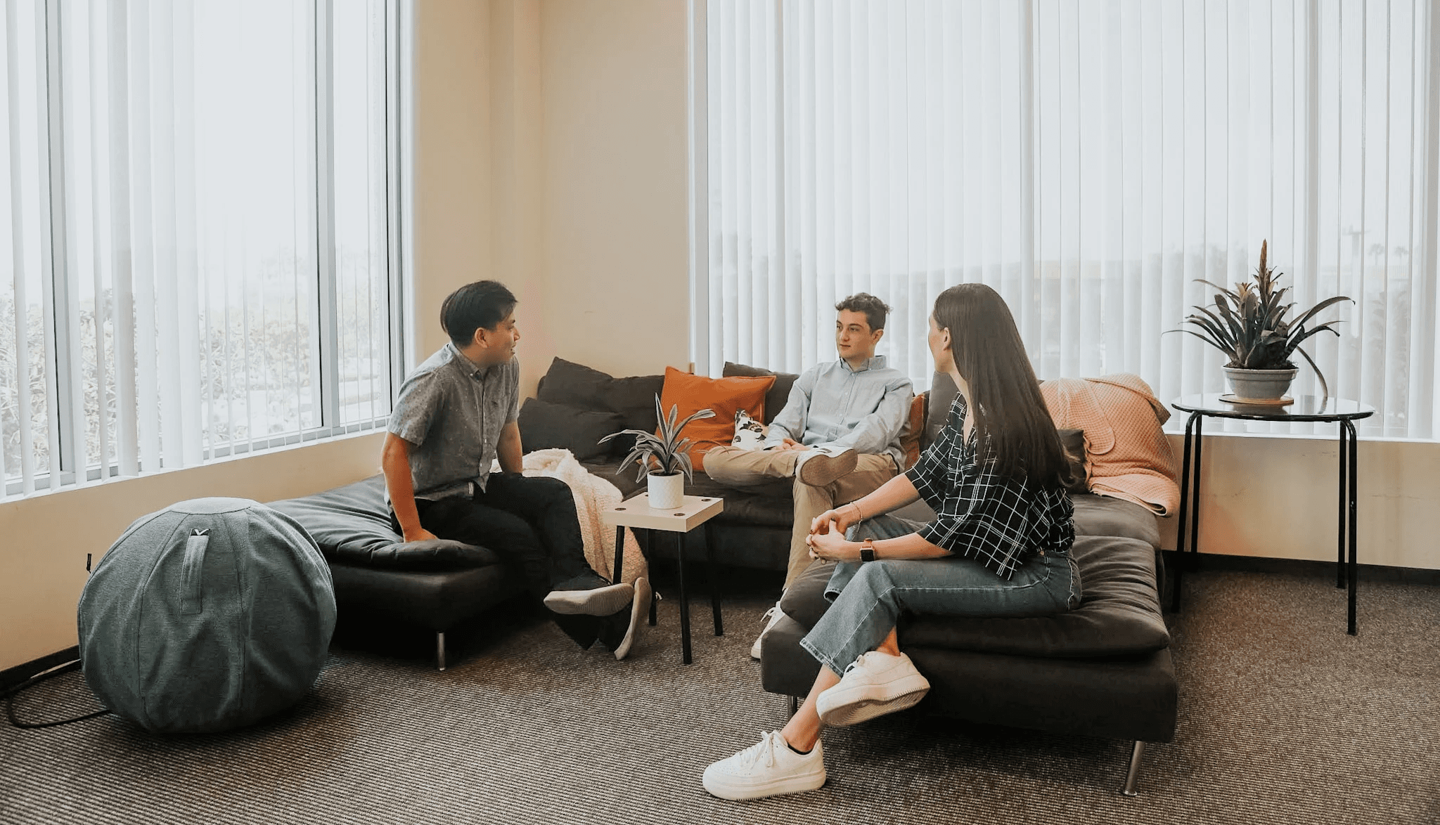 software engineering graduates talking